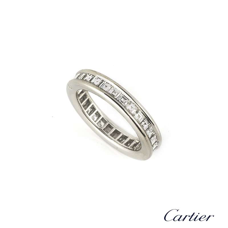 cartier platinum eternity ring
